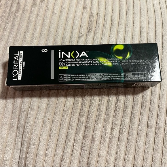 L’Oreal inoa hair dye permanent color no ammonia light blonde 8 8n new - Picture 3 of 3